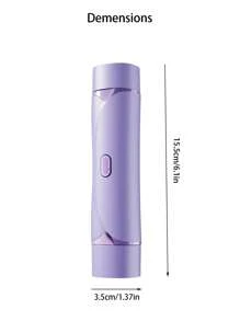 2-In-1 Bikini Trimmer For Women - Painless Electric Razors For Silk Skin,Cordless Body Shaver For Trip,Replaceable Lady Facial Razor, Waterproof&Easy Cleaning,200mAh