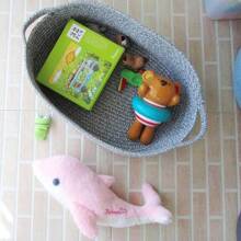 1 pièce de style nordique Boîte de rangement bleue, convenant pour le rangement dans la chambre, le rangement des jouets dans le salon, le rangement des vêtements dans les toilettes, et pouvant être utilisée pour le rangement d'articles divers