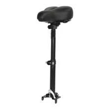 Asiento plegable con amortiguación ajustable para patinete eléctrico de 10 pulgadas, cojín suave apto para KUGOO M4/M4 Pro sin necesidad de taladrar