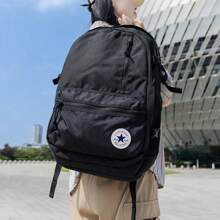 Converse Mochila unisex 2025 Nuevo modelo básico y sencillo para deporte, tiempo libre, viaje y uso diario, mochila escolar estudiantil 10021138-A01