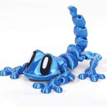 Adorno de Gecko impreso en 3D con articulaciones flexibles, apropiado para amantes y coleccionistas de geckos, ideal para decoración del hogar y oficina, perfecto como regalo de Halloween, Navidad y Acción de Gracias