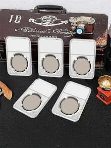1/10Pcs Transparent Plastic Coin Holder Professional Coin Display Slab Grade Coins Storage Case Organizater Case - Multicolor - View 11