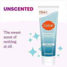 Lume Whole Body Deodorant - Tube - 72 Hour Odor Control - Aluminum, Baking Soda, Skin  - 3.0 Ounce (Toasted Coconut) - Unscented - 查看 3