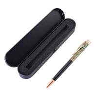 1/5/10 Pcs Customized Crystal Pen, Customizable Text, Personalized Pen Case, Refillable, Multiple Colors Available (Pink, Peacock Blue, Transparent Blue, Black, Red), Unique Gift For Women/Men, Customized Wedding Favor, Teacher Gift, Guest Gifts,Desert Fall Cozy,Office Decor - A - View 32