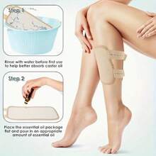 4pcs Adjustable Elastic Supportive Braces For Legs, Knees, Ankles, Elbows And Wrists - Soft, Reusable, Breathable Polyester, Oil-Free, Khaki Color