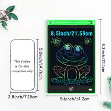 XZBB LCD-Schreibtafeln in verschiedenen Größen 8,5/10/12/16/20 Zoll, Kinderschultafel zum Zeichnen, Multifarbiges Großformat-Schreib- und Zeichenwerkzeug, kreatives Talent, Denkaufgaben für Kinder ab 3 Jahren, One-Touch Bildschirm löschen/sperren, Reise/Geburtstags/Einschulung/Weihnachtsgeschenk, zufälliger Rahmen im Blindpack