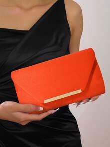 Large Capacity Women Suede Clutch Purse Evening Bag Prom Handbag With Detachable Chain For Wedding ,Velvet Handbag For Party - Multicolor - View 5