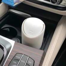 1pc Creative Fashion Silicone Cup-Shaped Car Trash Can, Detachable Mini Storage Bin For Vehicle