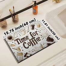 Coffee Machine Absorbent Mat, Kitchen Counter Draining Mat, Rapid Drying Heat-Resistant Dish Pad, Water Controlling Mat - Color - View 15