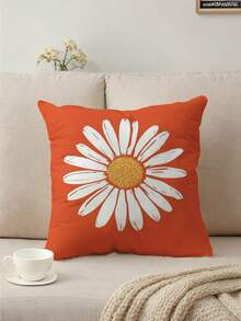 1 vỏ gối trang trí in họa tiết hoa, vỏ gối hiện đại, in một mặt, không kèm ruột, dùng để trang trí ghế sofa - Nhiều màu - Xem 3