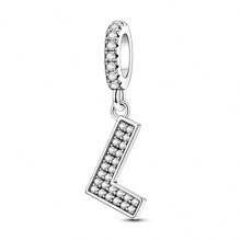 1pc Silvery Letters Charms 26 Alphabets Characters Letter Pendant Charm Fit Bracelet Necklace DIY Jewelry Making Beads Fine Women Jewelry Perfect For Women Girl Family Friend Gift