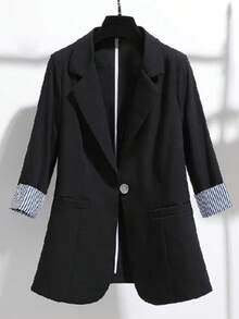 Women Blazers - Black - View 3