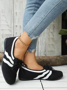 2025 Autumn New Unisex Flat Skateboard Shoes, Versatile Fashion Casual Outdoor Sneakers - Black - View 5