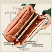 1pc Women Multifunctional Wallet Large Capacity Card Slots Short Zipper Pouch Versatile & Fashion Phone Coin Purse For Women Mini Wallet Purse Wallet Long Wallet Wristlet Wallet Keychain Wallet