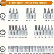 46-In-1 Ultimate Mechanic Repair Tool Kit - Advanced Ratchet Torque Wrench & Screwdriver Set - Super Compact, All-In-One Solution For Car, Bike And Motorcycle Maintenance - Color and Style Are Random - View 7