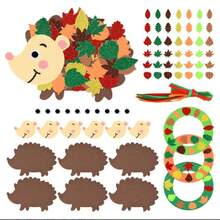 paquete de 5/8 Manualidades de Erizo Hazlo tú mismo Pegatinas de Espuma de Erizo Actividades de Arte y Manualidades de Otoño para Suministros de Fiesta, Regalos de Cumpleaños, Decoración de Otoño y Acción de Gracias