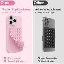 1pc Silicone Suction Phone Case Mount,Phone Suction Grip,Octobuddy,Sticky Phone Grip, Adhesive Phone Stand Sticky For Cell Phone Halloween Christmas For Holiday Gift Giving