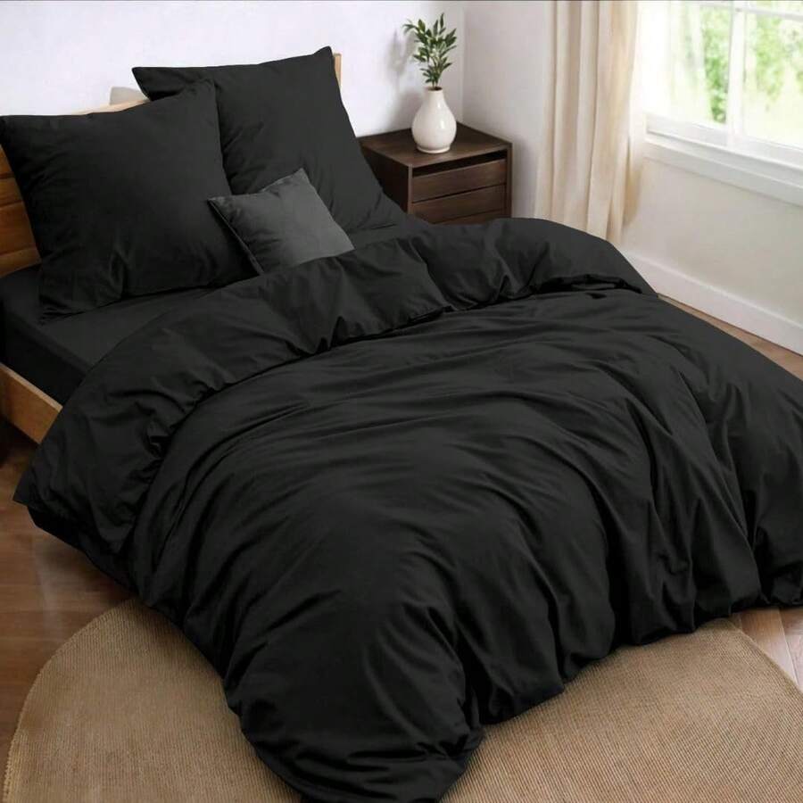 mohap Duvet Covers Sets - Black - View 1