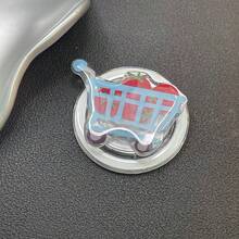 Korean-Style Colorful Star Magnetic Phone Stand, Powerful MagSafe Desk Holder For Slouchy Use Compatible With IPhone, Android Phone, Gift For Birthday, Family, Friends Push-Pull Phone Grip, Phone Holder, Phone Accessories - 彩色 - 查看 3