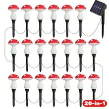Solar Mushroom Light, 8LED/12LED/20LED Outdoor Garden Mushroom Solar Light, 8 Lighting Modes Of Solar Mushroom Light, Suitable For Garden Terrace Path Lawn, Wedding, Party Decoration