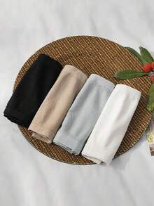 4件套女士防滑无肩带无缝吊带胸罩衬衫抹胸上衣弹力透气内衣带假领，适合圣诞装饰连衣裙 - 黑與白 - 查看 2