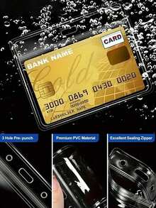 New Transparent Card Holder, ID Card Protector, Bank Card Protector, Can Protect Your New Medical Insurance Card, Credit Card, Business Card And Social Security Card! (Cards Not Included) - View 3