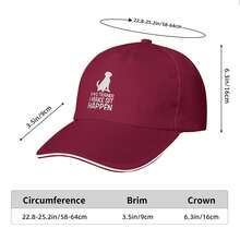 I Make Sit Happen Baseball Cap Adjustable Unisex Hat For Men Women Fashionable Sun Hat Breathable For Casual Outdoor Street Daily Wear - Red - View 5