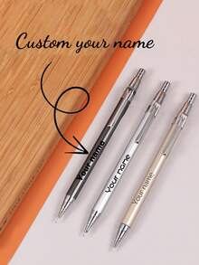 1 Chiếc Bút Chì Cơ Có Tên Cá Nhân, Được Làm Bằng Chất Liệu Kim Loại Cao Cấp, Cảm Giác Ấm Áp Và Tinh Tế, Và Nó Có Trọng Lượng Đầy Đủ Trong Tay, Cho Thấy Chất Liệu Kim Loại Khí Quyển Cao Cấp Bền, Không Dễ Bị Mòn Và Biến Dạng - Nhiều màu - Xem 12