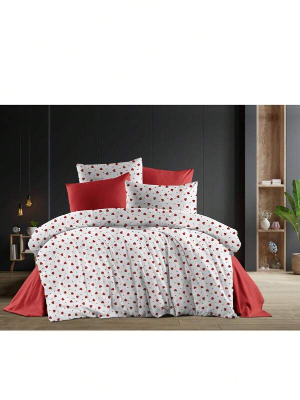 2 Stücke Bettwäsche-Set aus türkischer Baumwolle für Einzelbetten, ganzjährig nutzbar, weich und kuschelig, 1 Stücke 160*220 cm Bettbezug, 1 Stücke 50*70 cm Kissenbezug