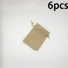 1/10pcs Natural Linen Jute Drawstring Bags | Rustic Beige Fabric Pouches For Jewelry & Party Favors | Storage Sacks With Tied Closure, For Mother's Day, Bridesmaid Gifts, Graduation Gifts, Birthday Gifts, Wedding Gifts,Birthday,Bride,Wedding