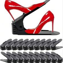 Adjustable Shoe Slots Organizer, Easily Stackable, Home Storage Solutions For Entryway, Hallway, Living Room, Bedroom, Bathroom