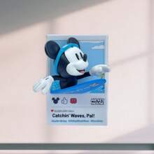 Miniso Disney Mickey Fun Life Series 3D Fridge Magnet Blind Box, Exquisitely Crafted Resin, Fun Life Scenes, Perfect For Kitchen Fridge Decoration (1PC Random Delivery)