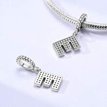 1pc Silvery Letters Charms 26 Alphabets Characters Letter Pendant Charm Fit Bracelet Necklace DIY Jewelry Making Beads Fine Women Jewelry Perfect For Women Girl Family Friend Gift