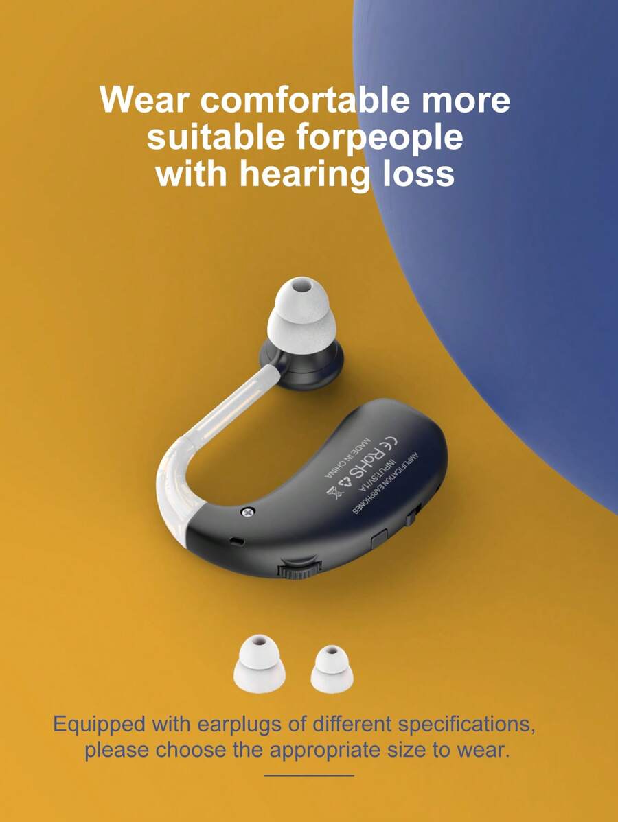 Invisible Noise Cancellation Amplifier For Adults And The Elderly With Mild Hearing Loss-Rechargeable Mobile Hearing Aid With Comfortable Silicone Earmuffs,