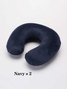 1 Piece Travel Pillow Neck Pillow Airplane Pillow Travel Car Home Office Travel Neck Flight Pillow Snap Button With Soft Cover, U-Shaped Neck Pillow Portable Student Adult Pillow Cushion, Supports Neck And Protects Cervical Spine While Studying (This Is An Inflatable Pillow) - Multicolor - View 25
