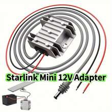 Starlink MINI 12V/24V 转 30V 3.5A 直流升压电源转换器 | 车载点烟器插头转直流母插座 | 105W 适配器