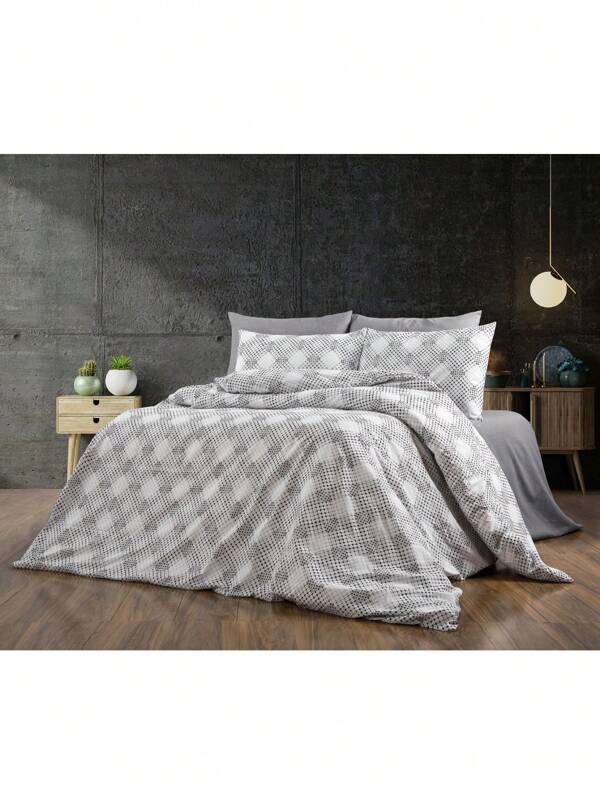 2 Teile türkische Baumwolle Einzelbett Bettbezug Set, Ganzjahresnutzung, weich und kuschelig, 1 Stück Teil 160*220 cm Bettbezug, 1 Stück Teil 50*70 cm Kissenbezug