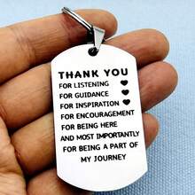 Thank You Gift Graduation Gift Keychain For Mentor Boss Supervisor Teacher Leaving Going Away Retirement Keyring For Colleague Coworker Car Accessories Bag Charm Backpack For School - Silver - View 3