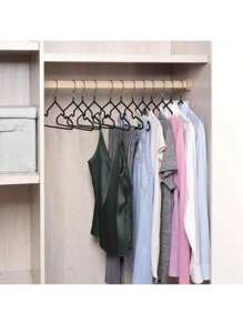 1/5/10pcs Non-Slip Metal Hangers, Heavy Duty Suit Shirt Jacket Hangers With Round Indentation For Dresses