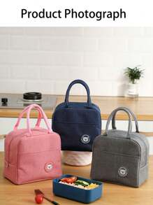 1 pezzo Borsa termica per il pranzo con motivo orso carino - contenitore termico per alimenti, borsa a tracolla impermeabile e portatile per scuola, ufficio, conservazione di cosmetici, gite al mare, forniture scolastiche, viaggi, scatola per il pranzo delle donne, picnic, campeggio, borsa frigo