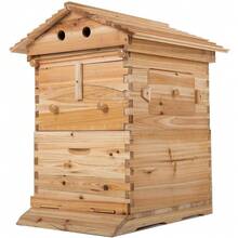 7 Plastic Auto Flowing Beehives Beekeeping Bee Hive Frames + Beehive Wooden Brood Boxes - Brown - View 5