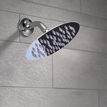 Cabezal de ducha fijo, decoración de baño de verano