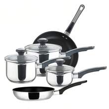 Prestige Everyday Pots And Pans Set Non Stick Cookware Straining Pan - Pack Of 5 - 1 - View 1