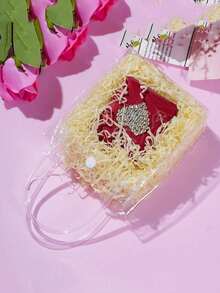 10pcs Transparent PVC Gift Bags, Suitable For Wedding Party, Birthday Gift Bags - Clear - View 5