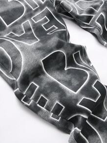 1 pieza Jeans rectos multicolor de estilo callejero y hip-hop con efecto desgastado para hombre, adecuados para uso diario y salidas del esposo/novio