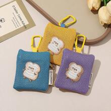 Borsellino portamonete di moda in 3 colori, custodia per auricolari, organizer per rossetto, borsa portaoggetti piccola e carina