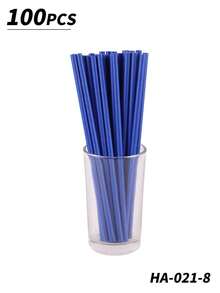 1pc/25pcs/50pcs/100pcs Single-Use Disposable Paper Straws, Straws, Suitable For Coffee Shops, Bubble Tea, And Beverages - Multicolor - View 18
