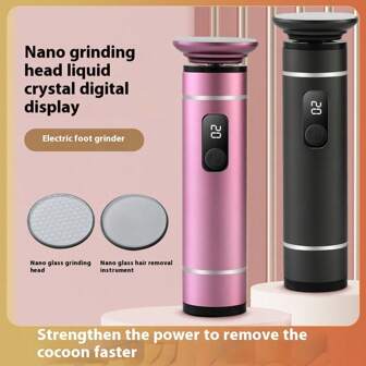 New Electric Rechargeable Foot Grinder Portable Dual-Purpose Shaver For Peeling Feet And Removing Hair