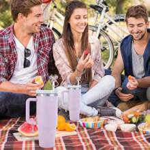 Crystal Bling Butterfly Silicone Straw Cover Caps For  Cup 30 40 Oz Tumbler 4 Pcs Colourful Butterfly Straw Tips And 2 Pcs Handle Charms