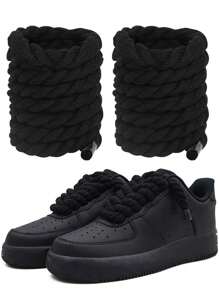 1pair Thick Rope Shoe Laces For Chunky Shoelaces Replacement Laces For Men's And Women's Shoelaces,Sneakers.Shoelaces(120cm/47.24inch)